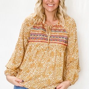 Clare Leopard Blouse